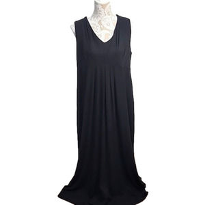 Chicos Black sleeveless empire waist maxi dress, size 16